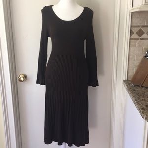 Sweater Dress by Madison Size S Brown